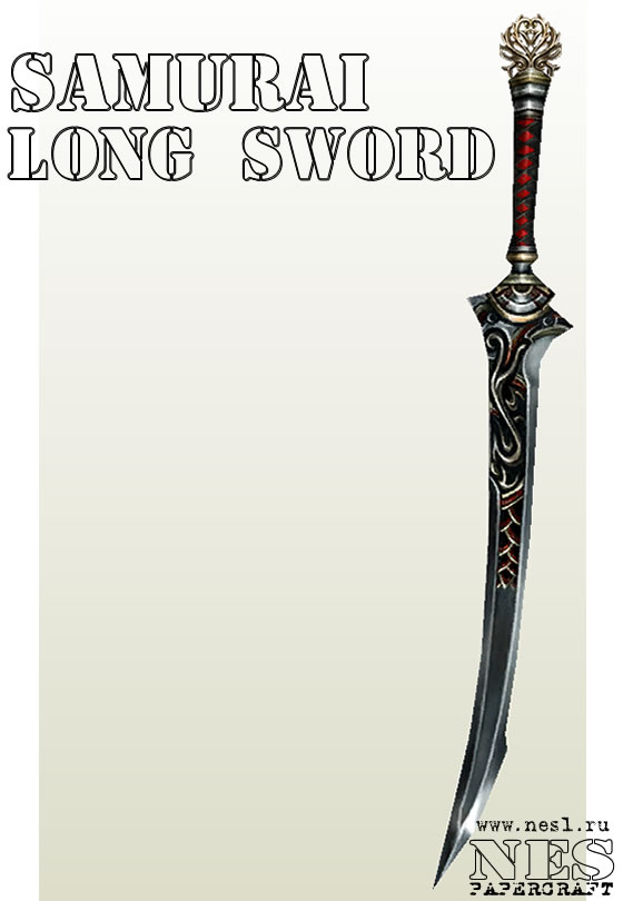 Бумажная модель: Samurai Longsword (beta) /LineAge 2